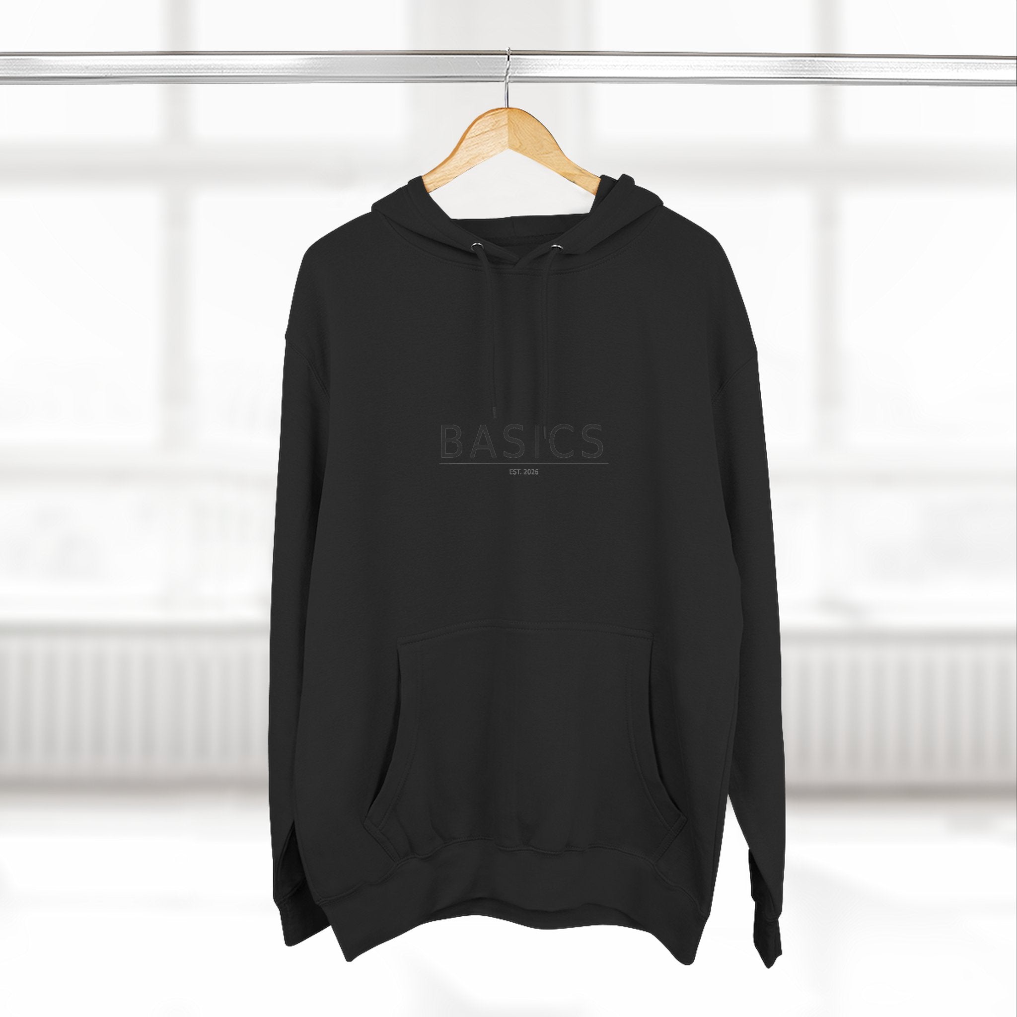 Basics Three-Panel Fleece Hoodie