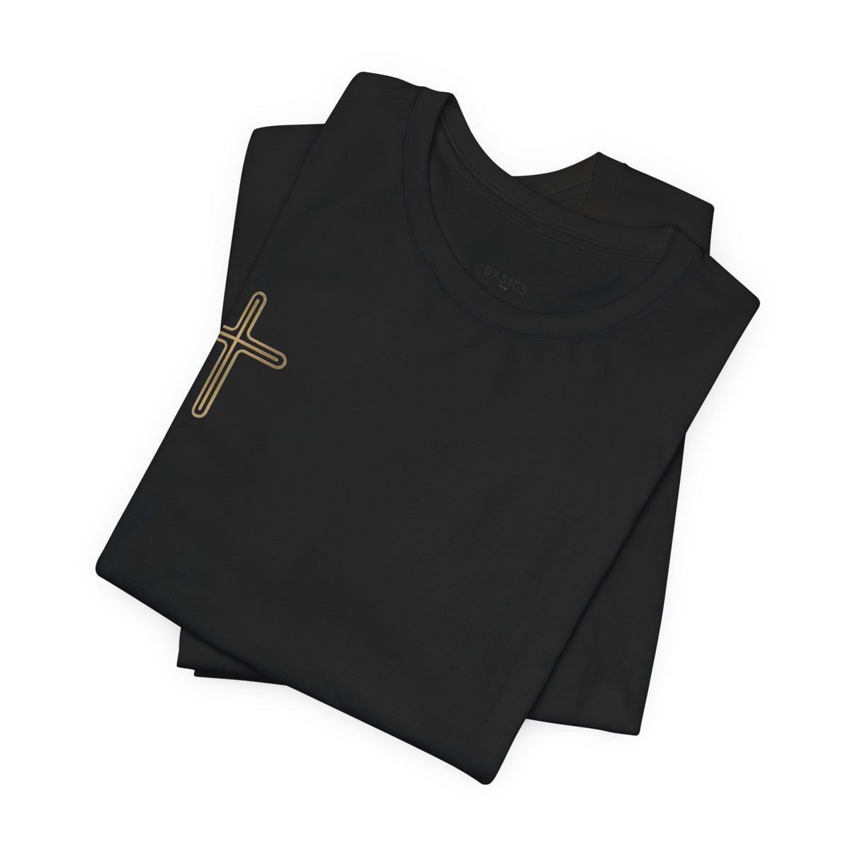 Jesus Portrait Graphic Tee | Minimalist Cross Christian T-Shirt