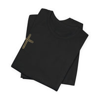 Jesus Portrait Graphic Tee | Minimalist Cross Christian T-Shirt