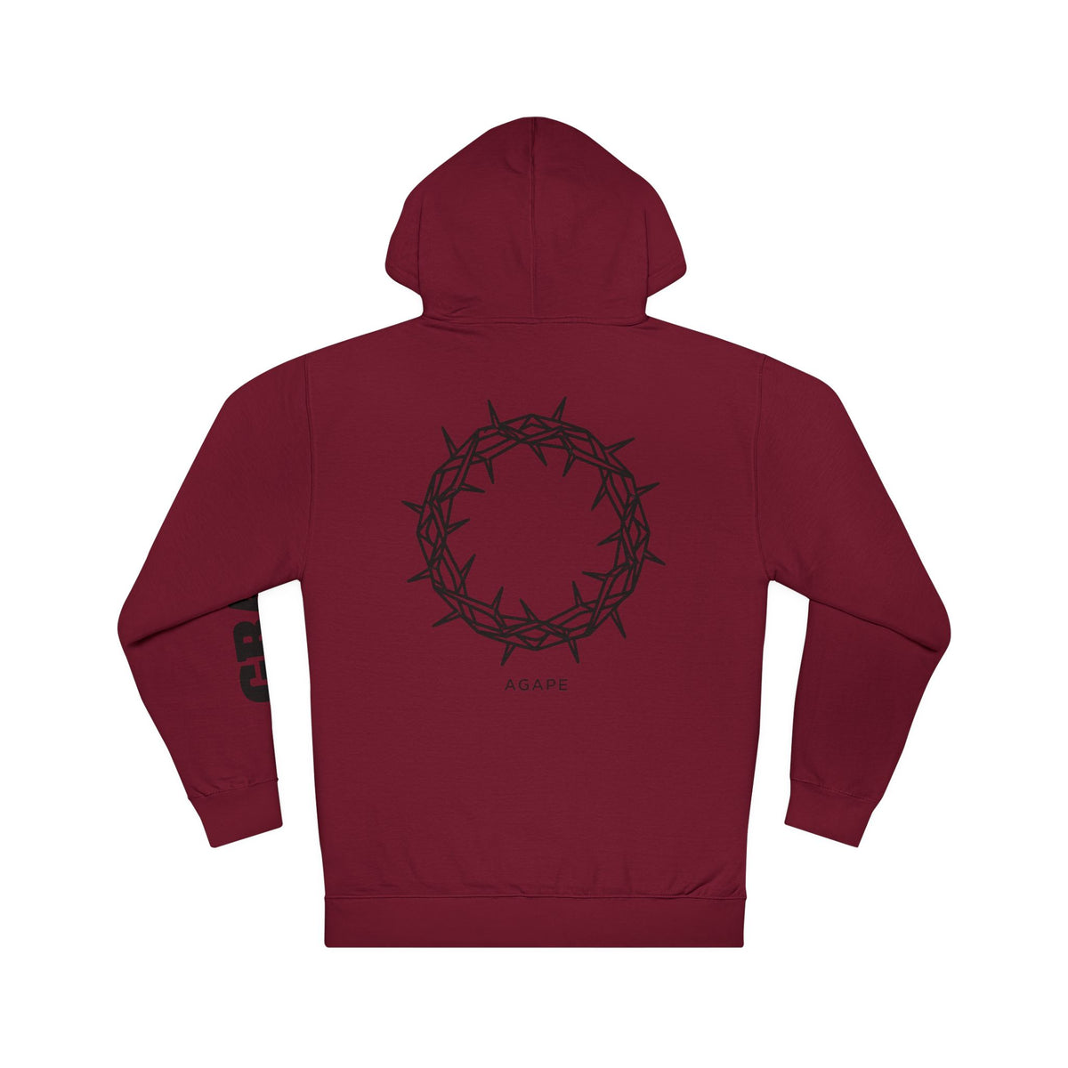 Maroon Crown of Thorns Hoodie