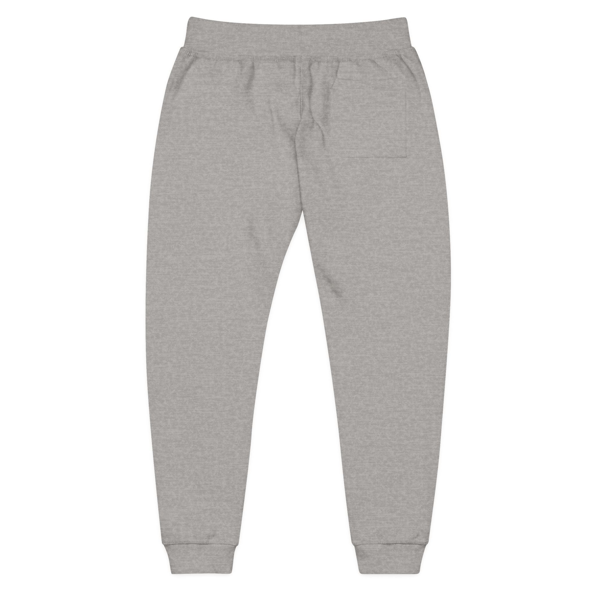 Embroidered Fleece Sweatpants — Minimal Logo Cozy Joggers
