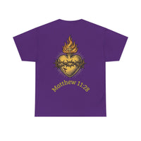 Matthew 11:28 Christian Graphic Tee | Premium Streetwear Shirt
