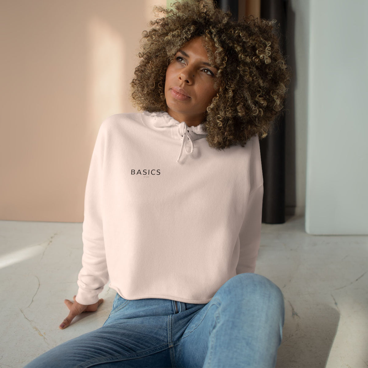 Premium Minimalist Cropped Hoodie | Heavyweight Streetwear — Basics