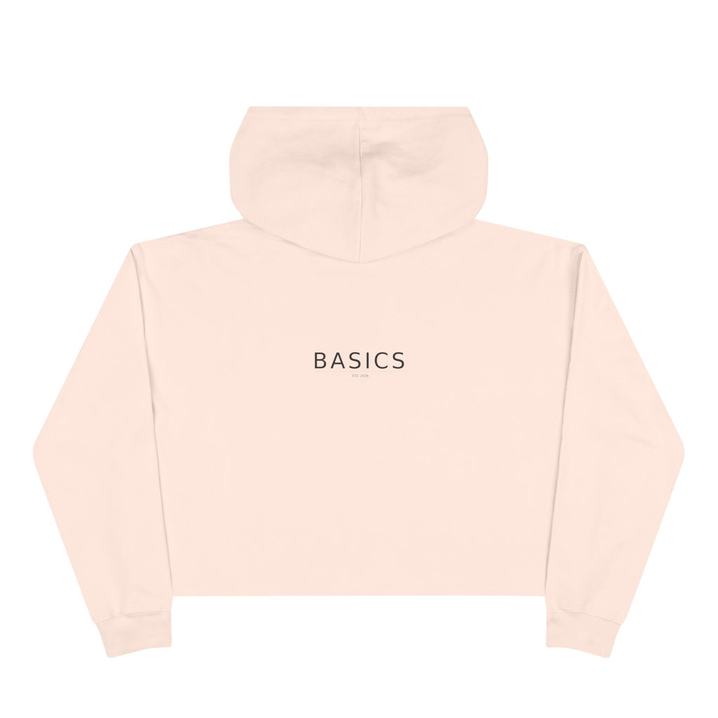 Basics Crop Hoodie — Minimalist Women's Cropped Pullover