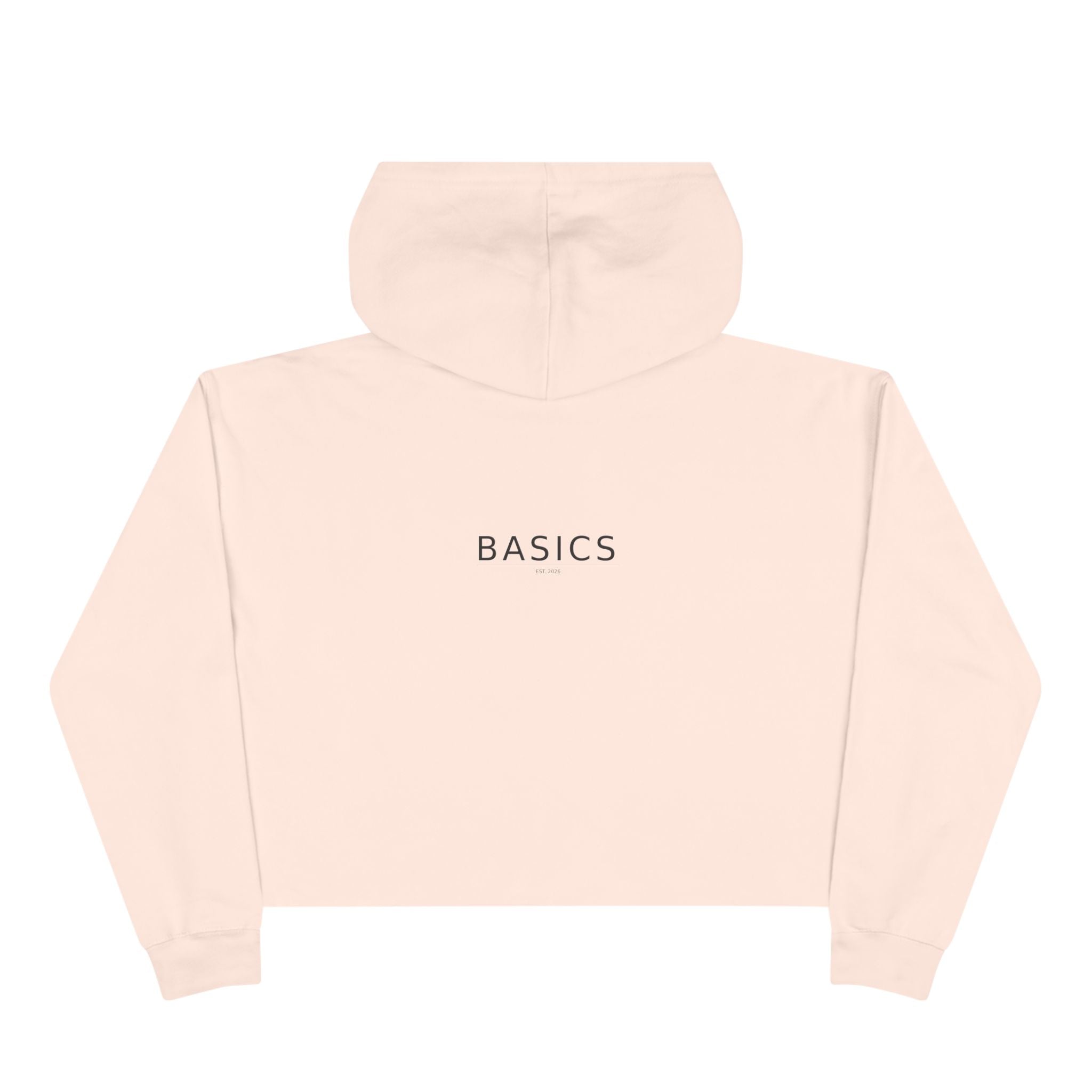 Basics Crop Hoodie — Minimalist Women's Cropped Pullover