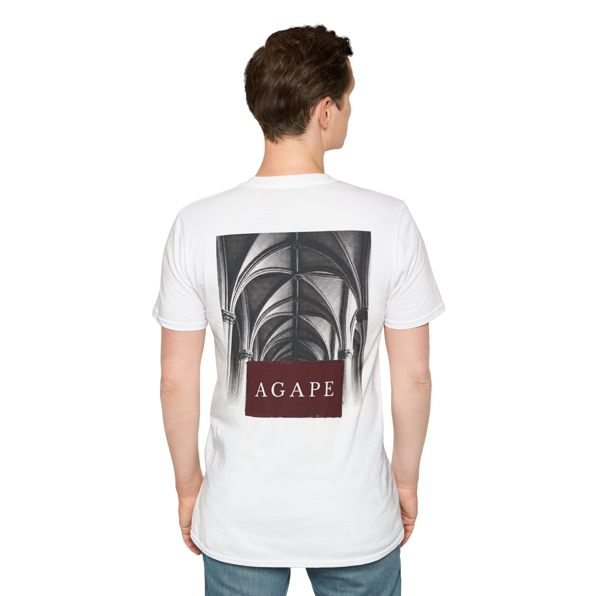 Agape Graphic T-Shirt | Minimalist Archway Art Tee