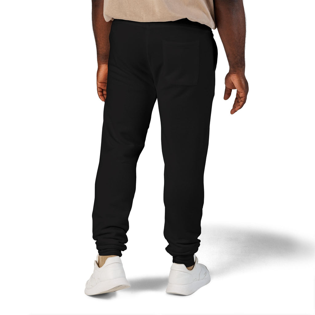 Embroidered Fleece Sweatpants — Minimal Logo Cozy Joggers