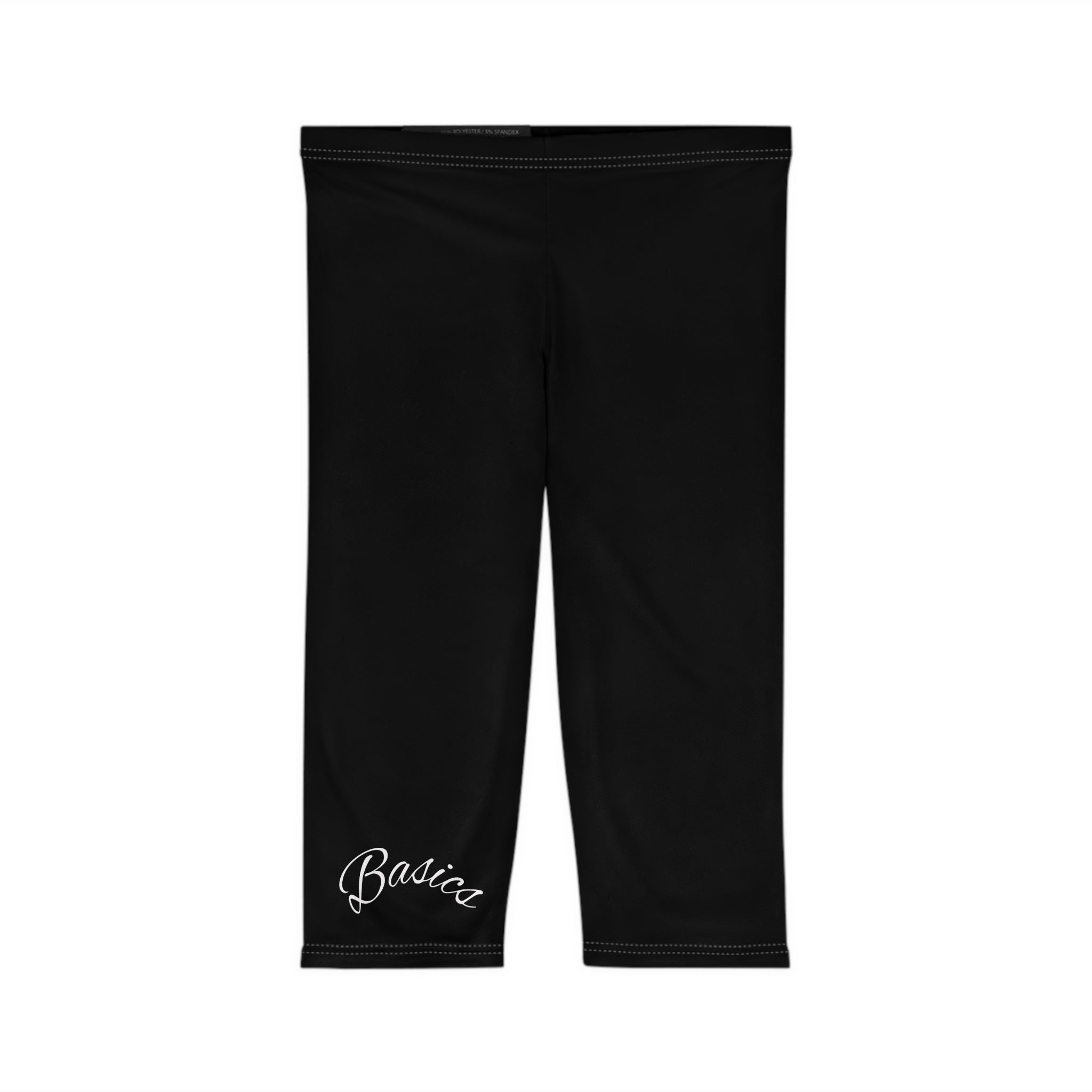 Basics Women's Black Capri Leggings | Premium Essentials
