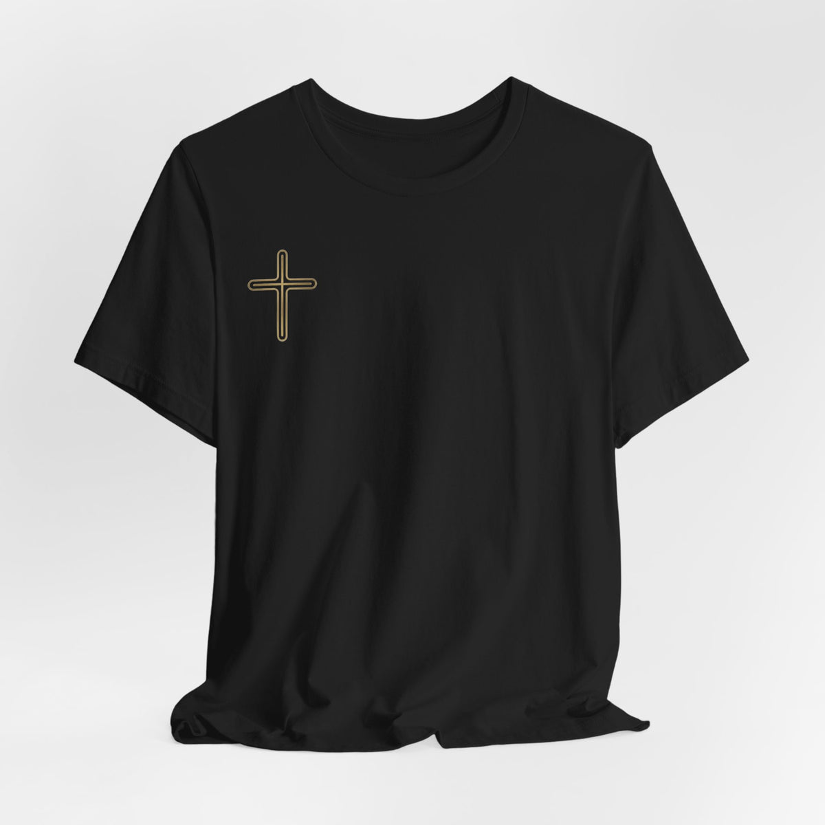 Jesus Portrait Graphic Tee | Minimalist Cross Christian T-Shirt