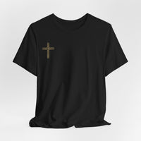 Jesus Portrait Graphic Tee | Minimalist Cross Christian T-Shirt