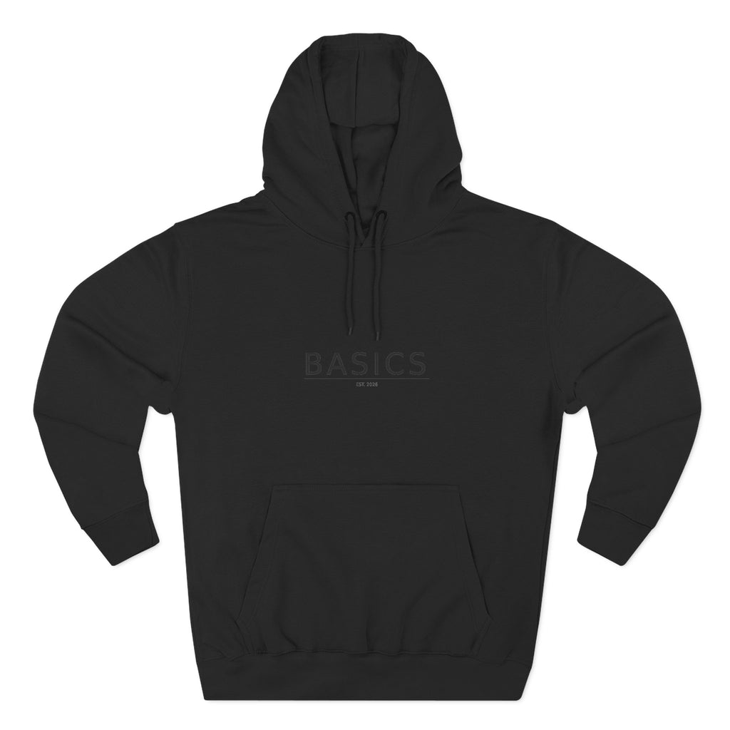 Basics Three-Panel Fleece Hoodie