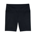 Workout Shorts — 'BASICS' High-Waist White Women's Athletic Bike Shorts