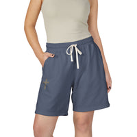 Premium Ivory Lounge Shorts | Minimalist Cross Design