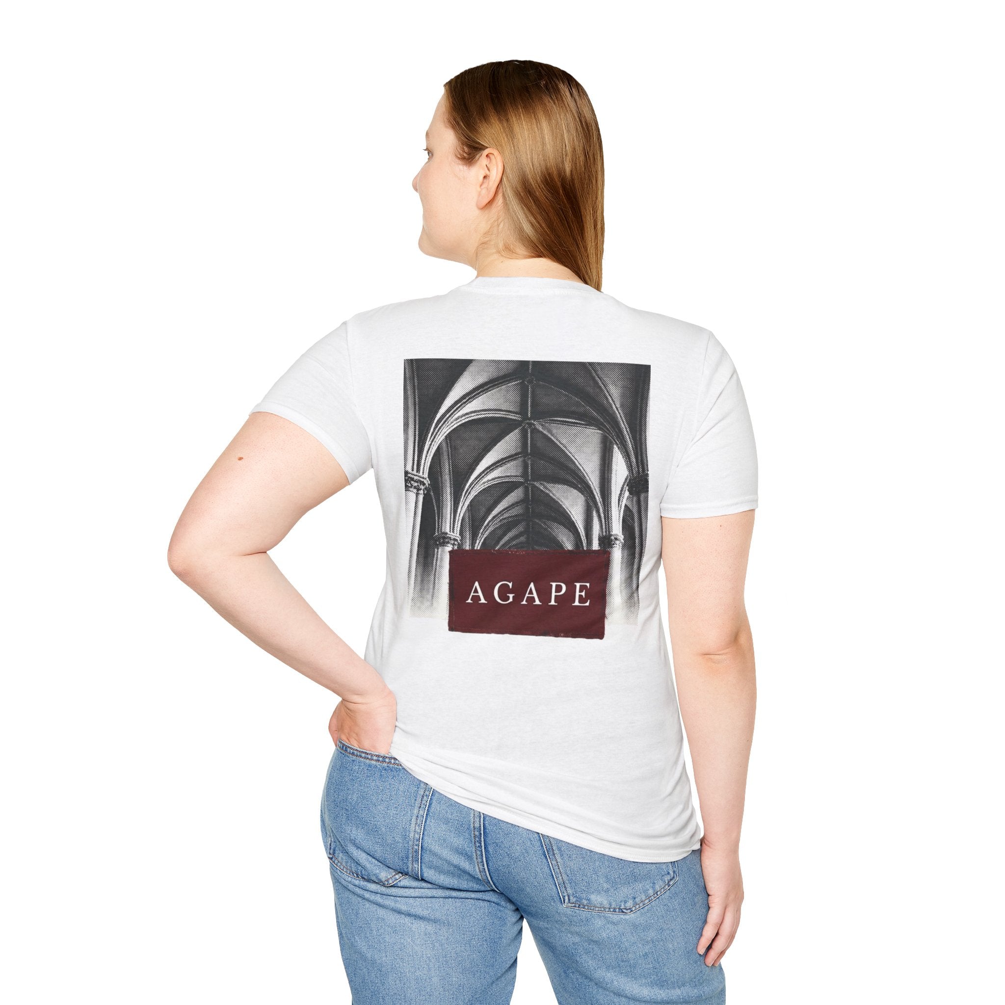 Agape Graphic T-Shirt | Minimalist Archway Art Tee