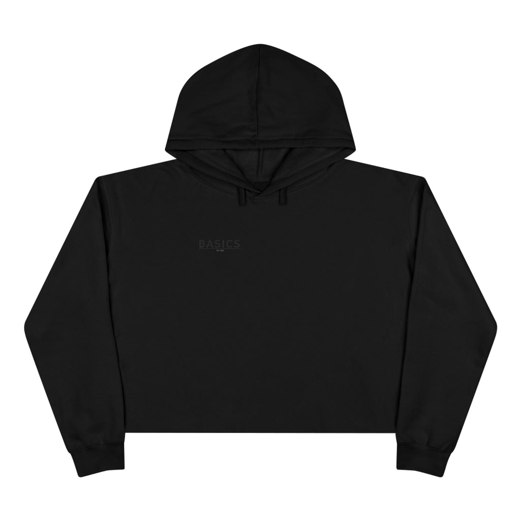 Basics Crop Hoodie — Minimalist Women's Cropped Pullover