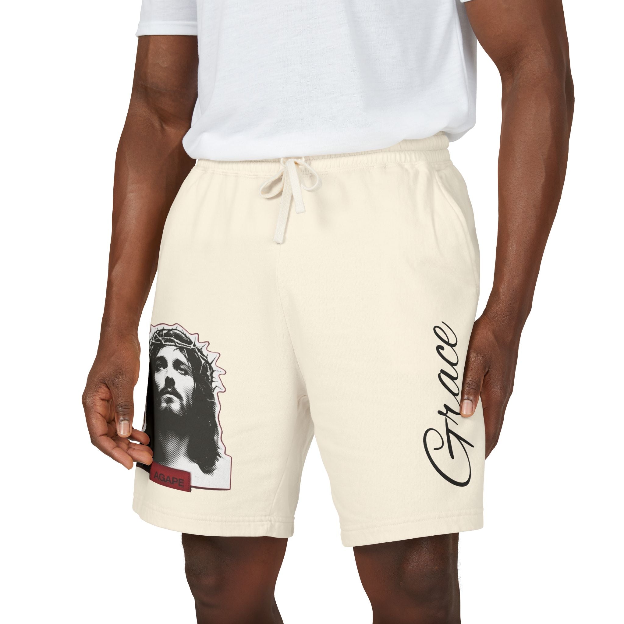 Grace Christian Graphic Sweat Shorts | Basics Apparel