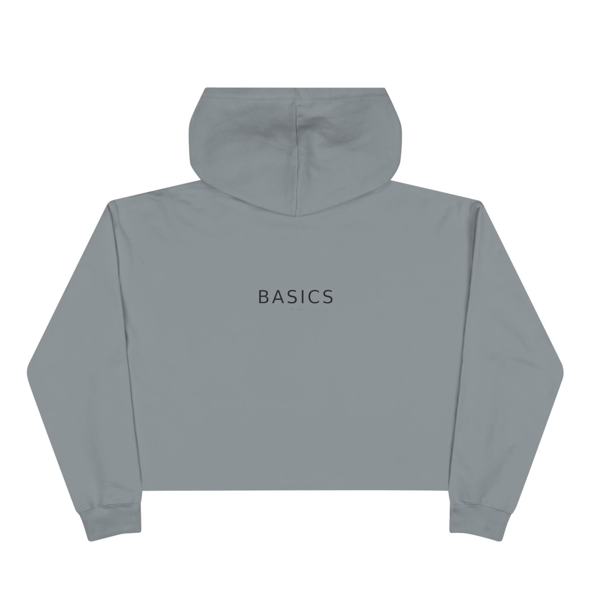 Basics Crop Hoodie — Minimalist Women's Cropped Pullover