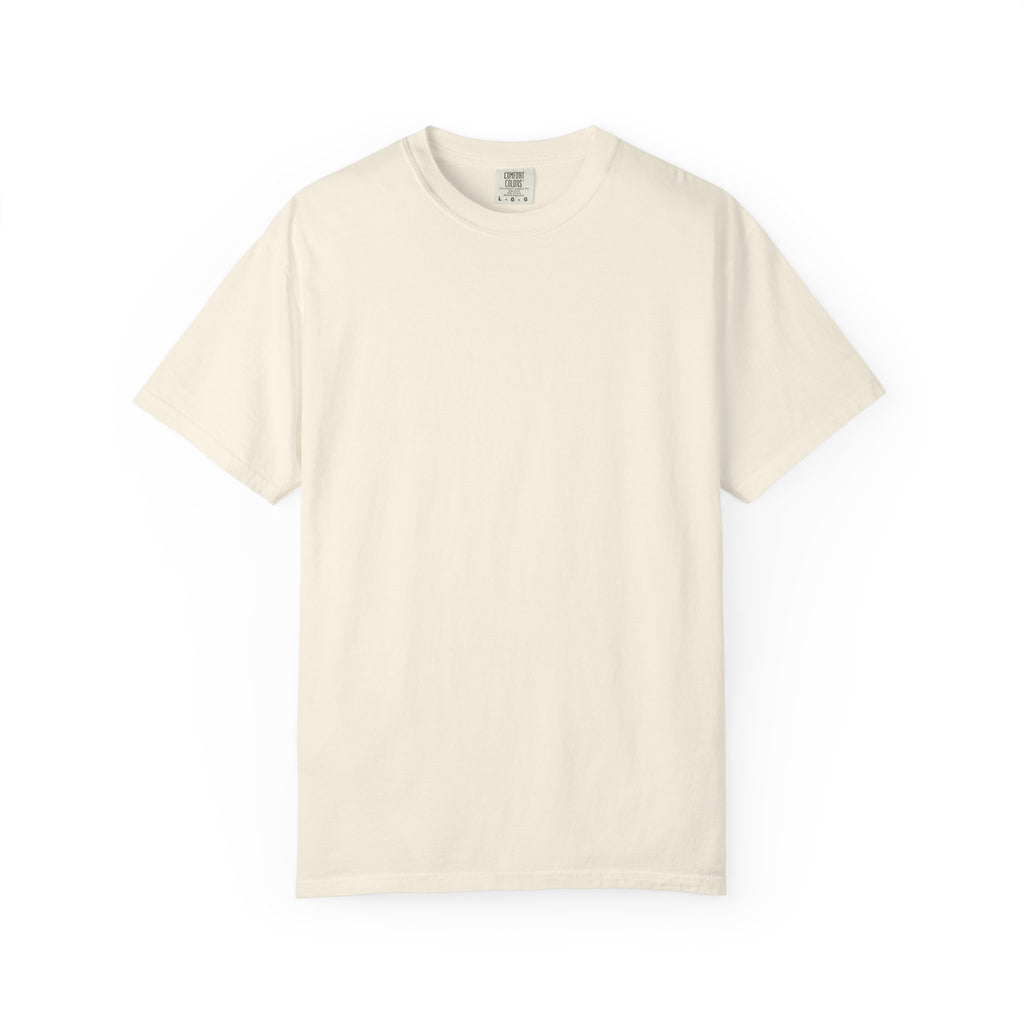 Premium T-Shirt — Japanese Wave Back Print with Kanji Text (Hokusai-Inspired)