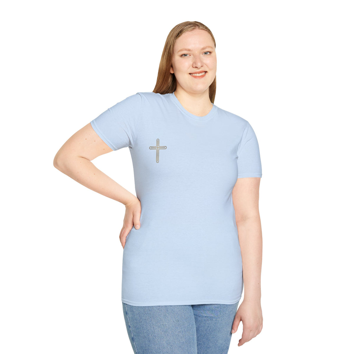 Minimalist Cross Streetwear T-Shirt | Premium Heavyweight Cotton