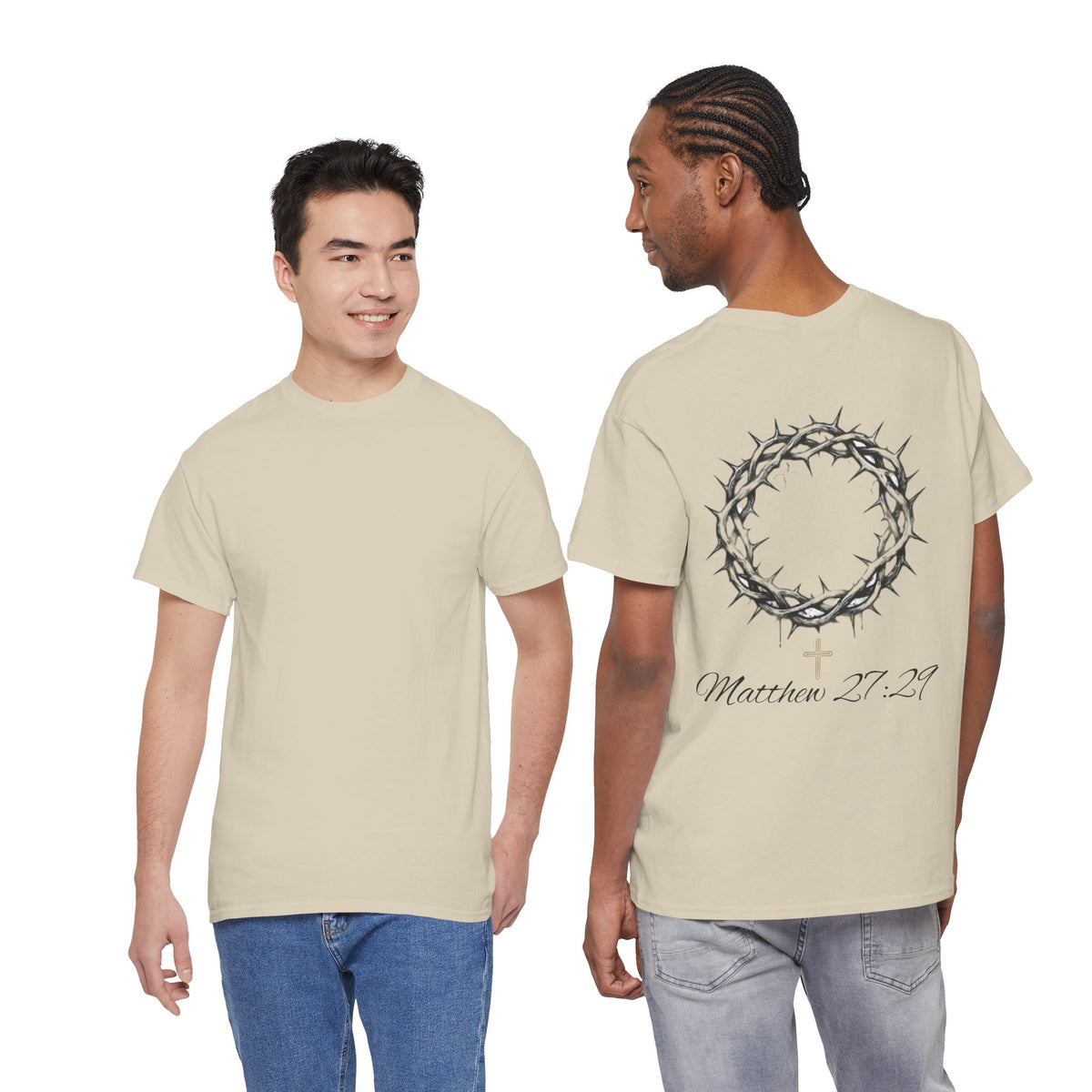 Matthew 27:29 Crown of Thorns T-Shirt | Basics Apparel