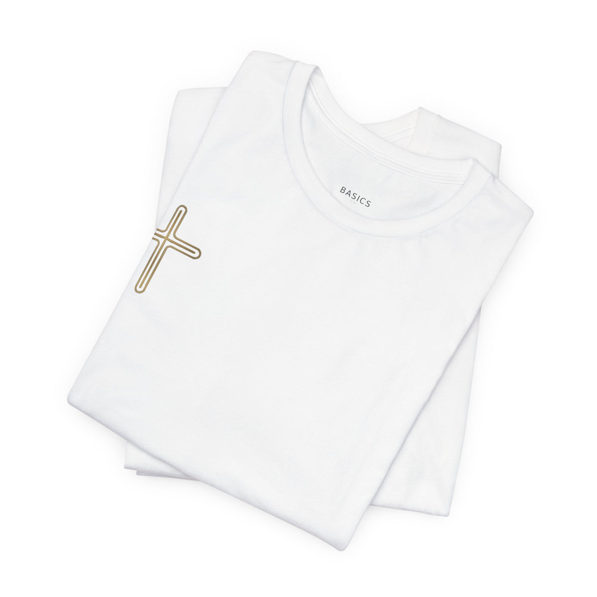 Jesus Portrait Graphic Tee | Minimalist Cross Christian T-Shirt