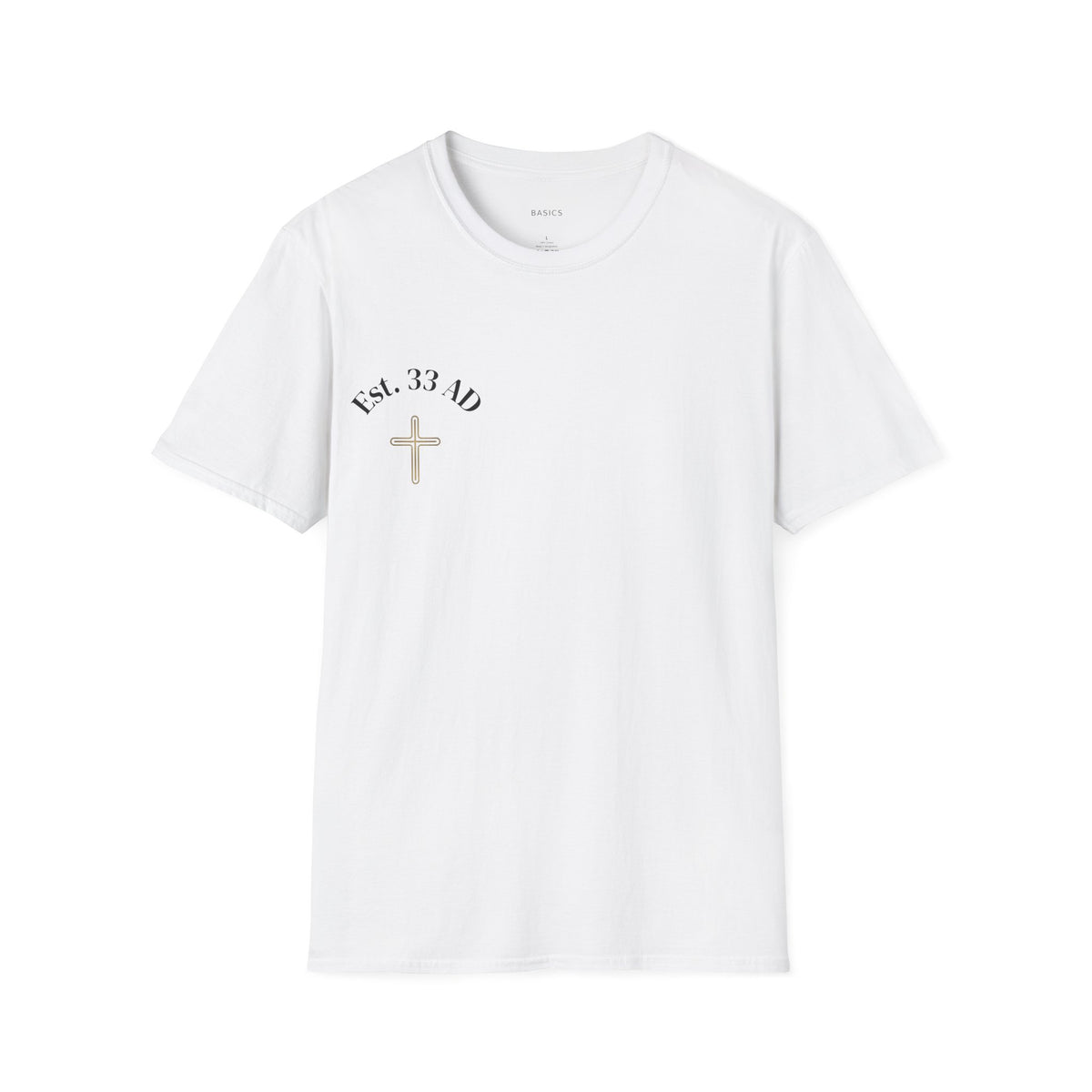 Christian Streetwear T-Shirt - Est. 33 AD | Basics Apparel