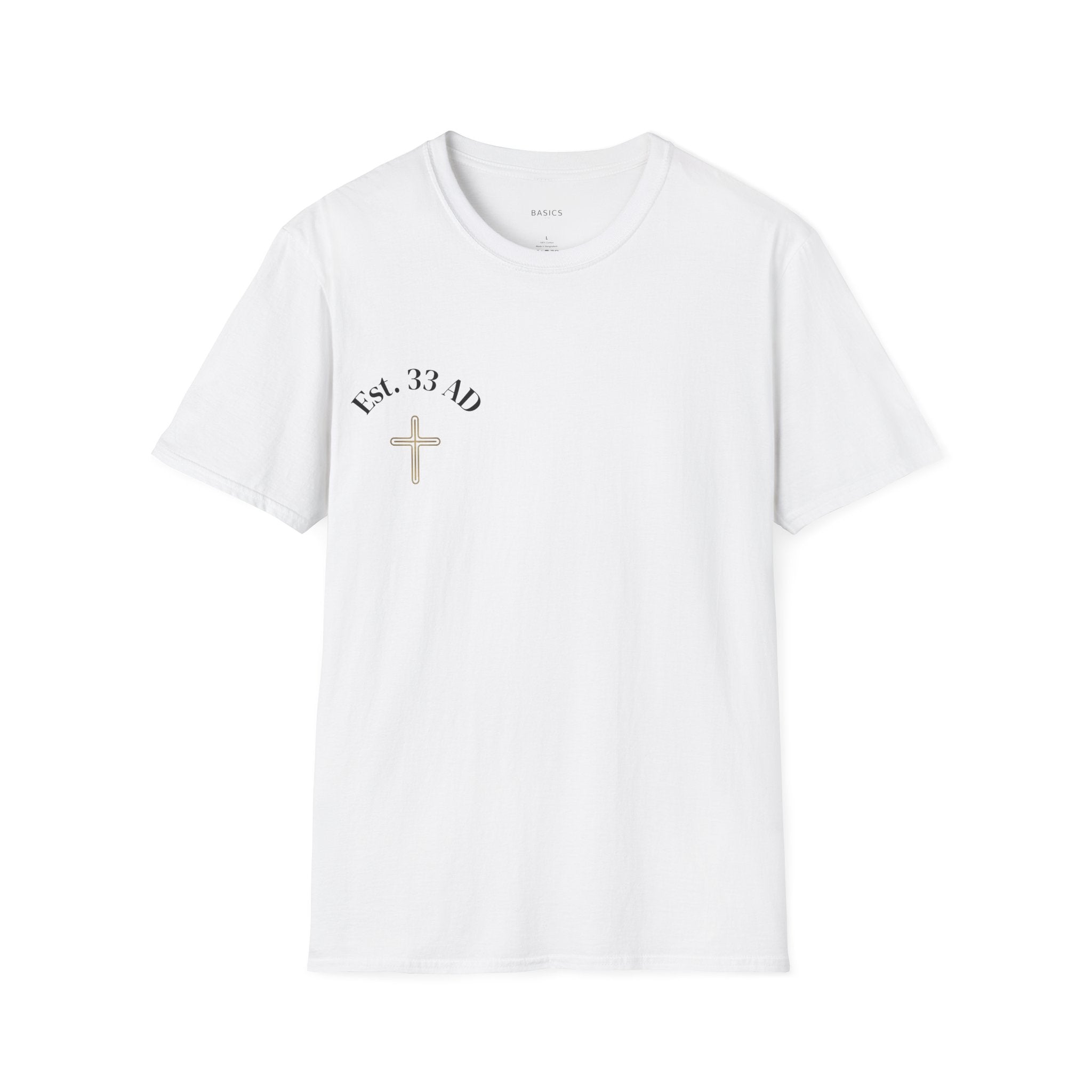 Christian Streetwear T-Shirt - Est. 33 AD | Basics Apparel