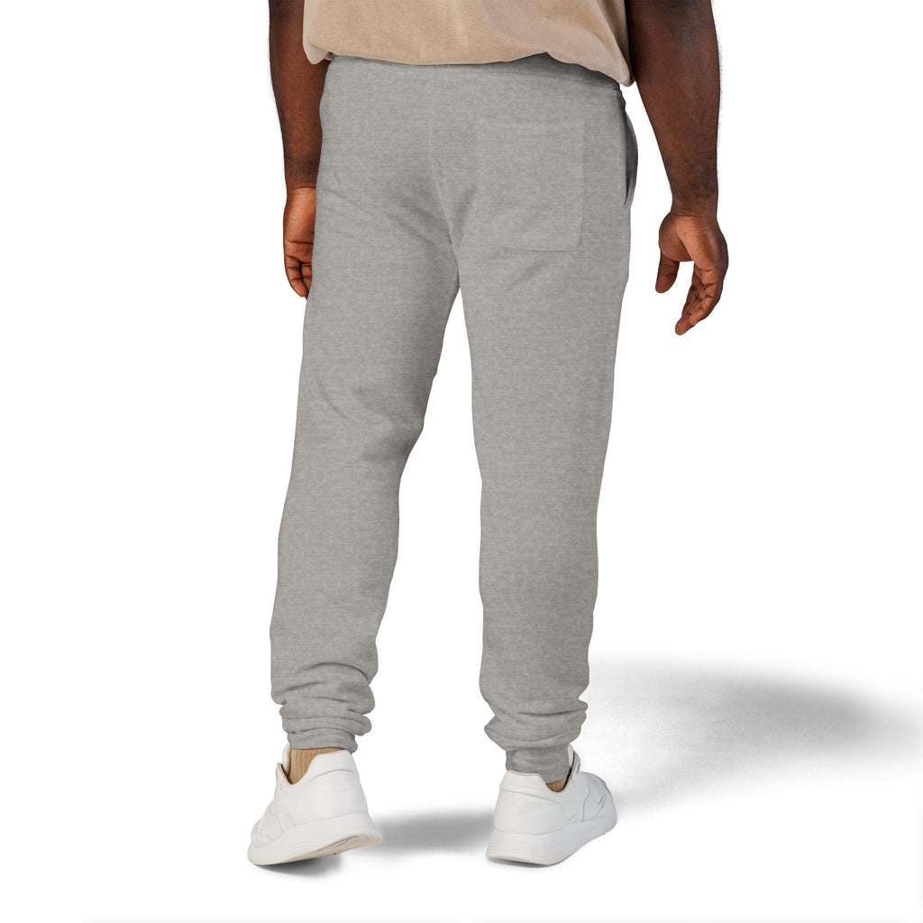 Embroidered Fleece Sweatpants — Minimal Logo Cozy Joggers