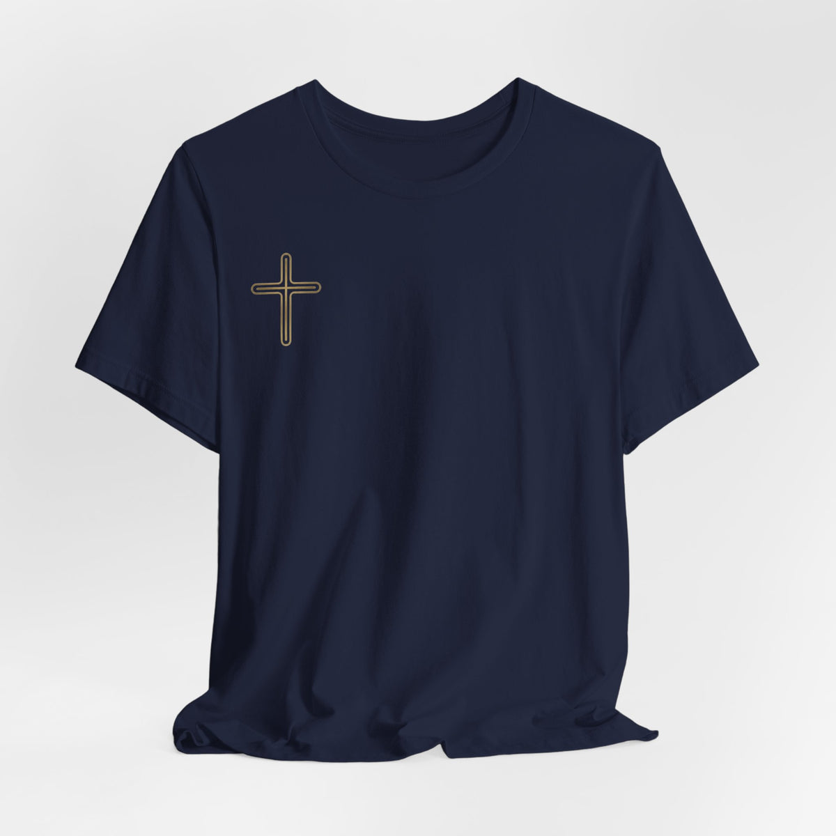 Jesus Portrait Graphic Tee | Minimalist Cross Christian T-Shirt