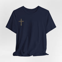 Jesus Portrait Graphic Tee | Minimalist Cross Christian T-Shirt