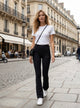 Premium Women's Black Leggings | Basics Apparel