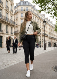 Basics Women's Black Capri Leggings | Premium Essentials