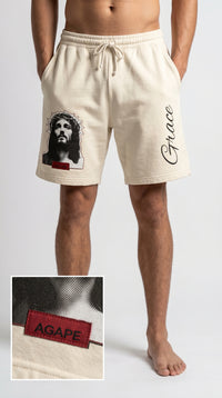 Grace Christian Graphic Sweat Shorts | Basics Apparel