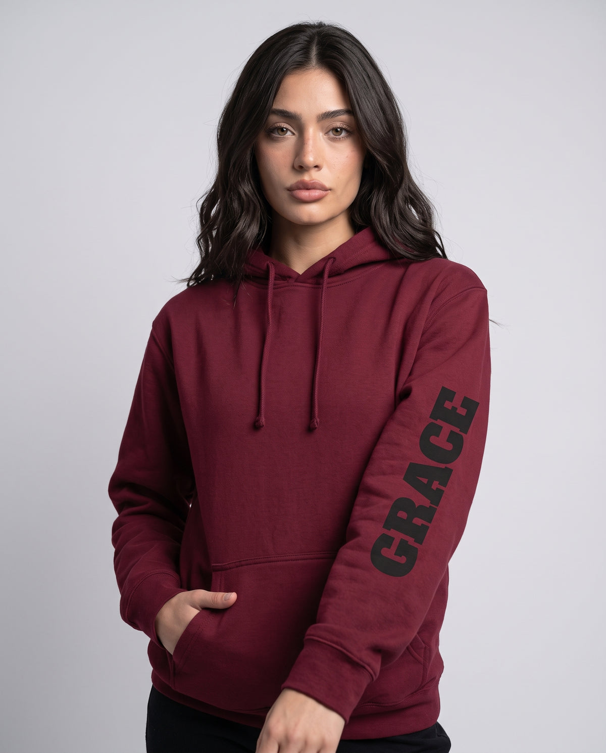 Maroon Crown of Thorns Hoodie