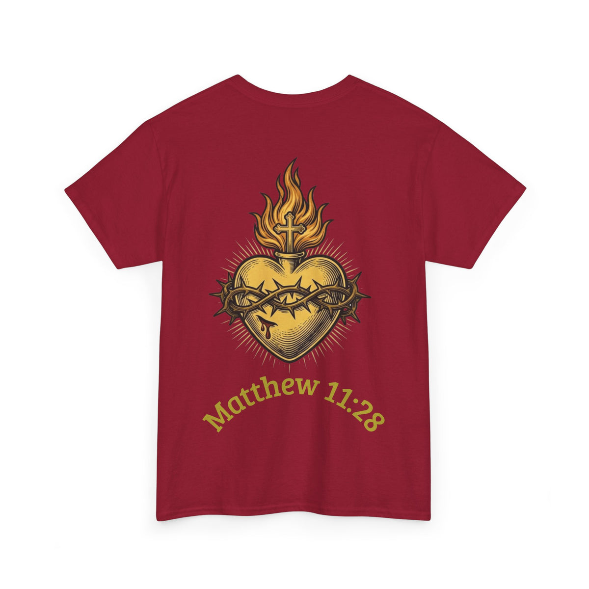 Matthew 11:28 Christian Graphic Tee | Premium Streetwear Shirt