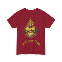 Matthew 11:28 Christian Graphic Tee | Premium Streetwear Shirt