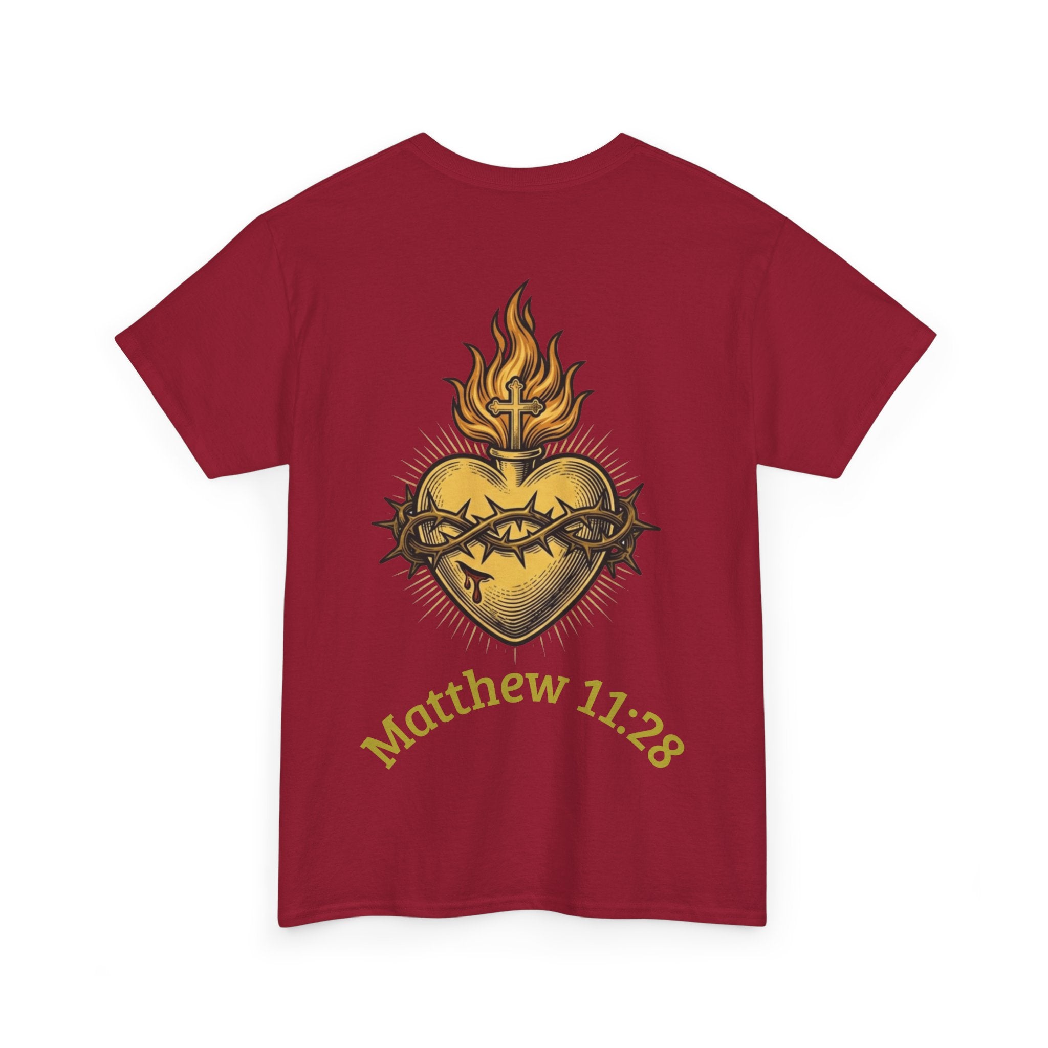 Matthew 11:28 Christian Graphic Tee | Premium Streetwear Shirt