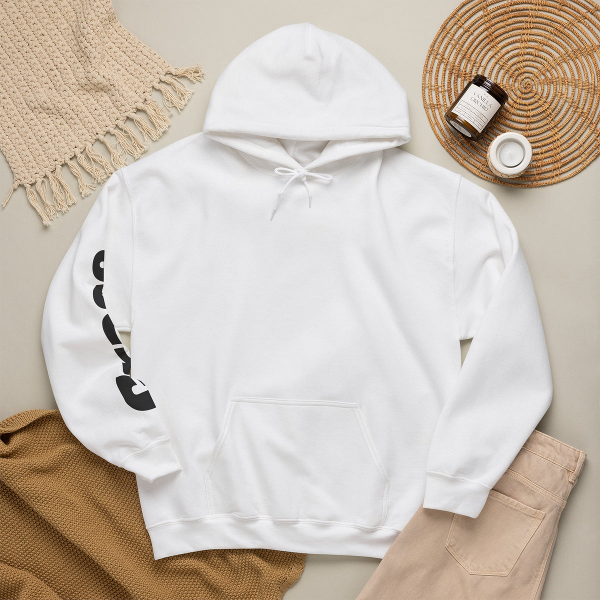 Christian Graphic Hoodie – "Grace" Streetwear Hoodie Basics