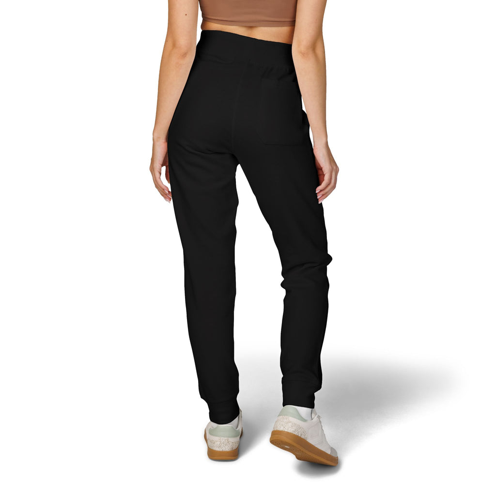 Embroidered Fleece Sweatpants — Minimal Logo Cozy Joggers