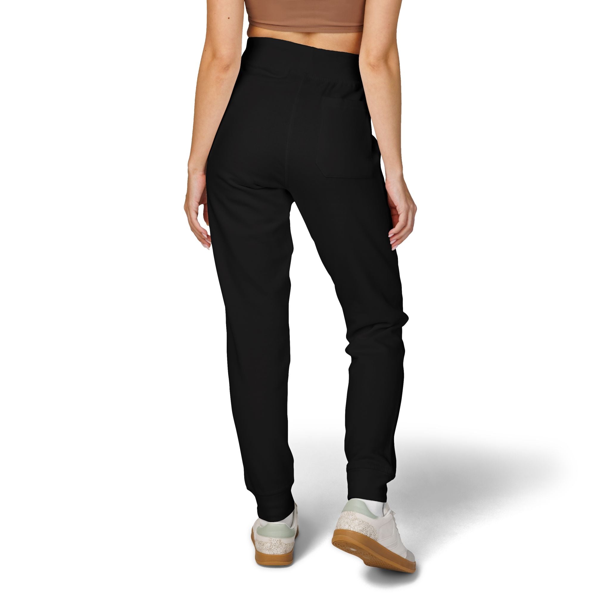 Embroidered Fleece Sweatpants — Minimal Logo Cozy Joggers