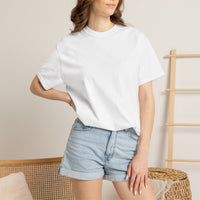 Premium T-Shirt — Japanese Wave Back Print with Kanji Text (Hokusai-Inspired)