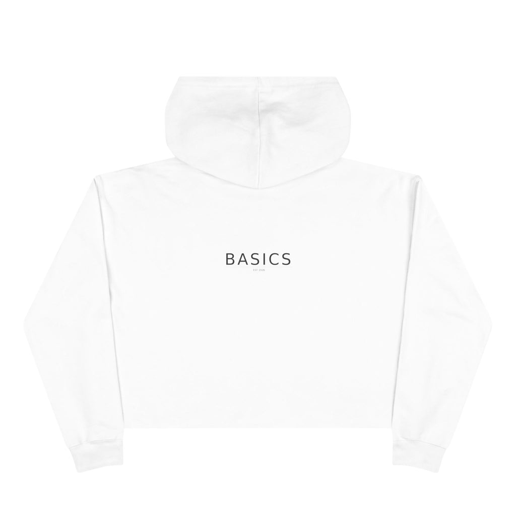Basics Crop Hoodie — Minimalist Women's Cropped Pullover