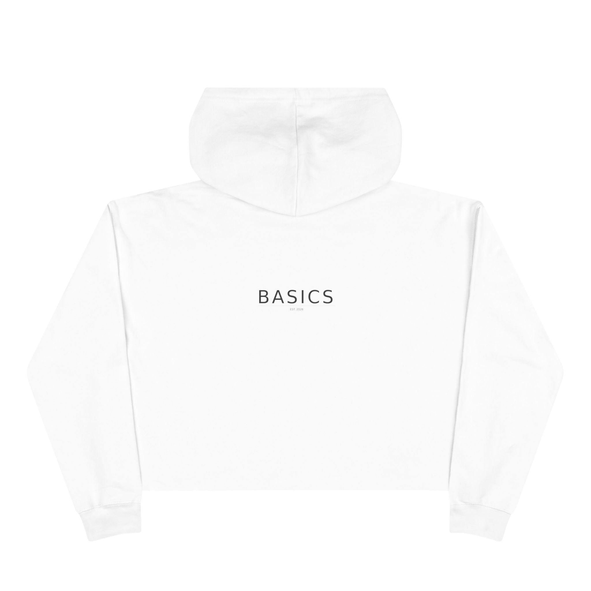 Basics Crop Hoodie — Minimalist Women's Cropped Pullover