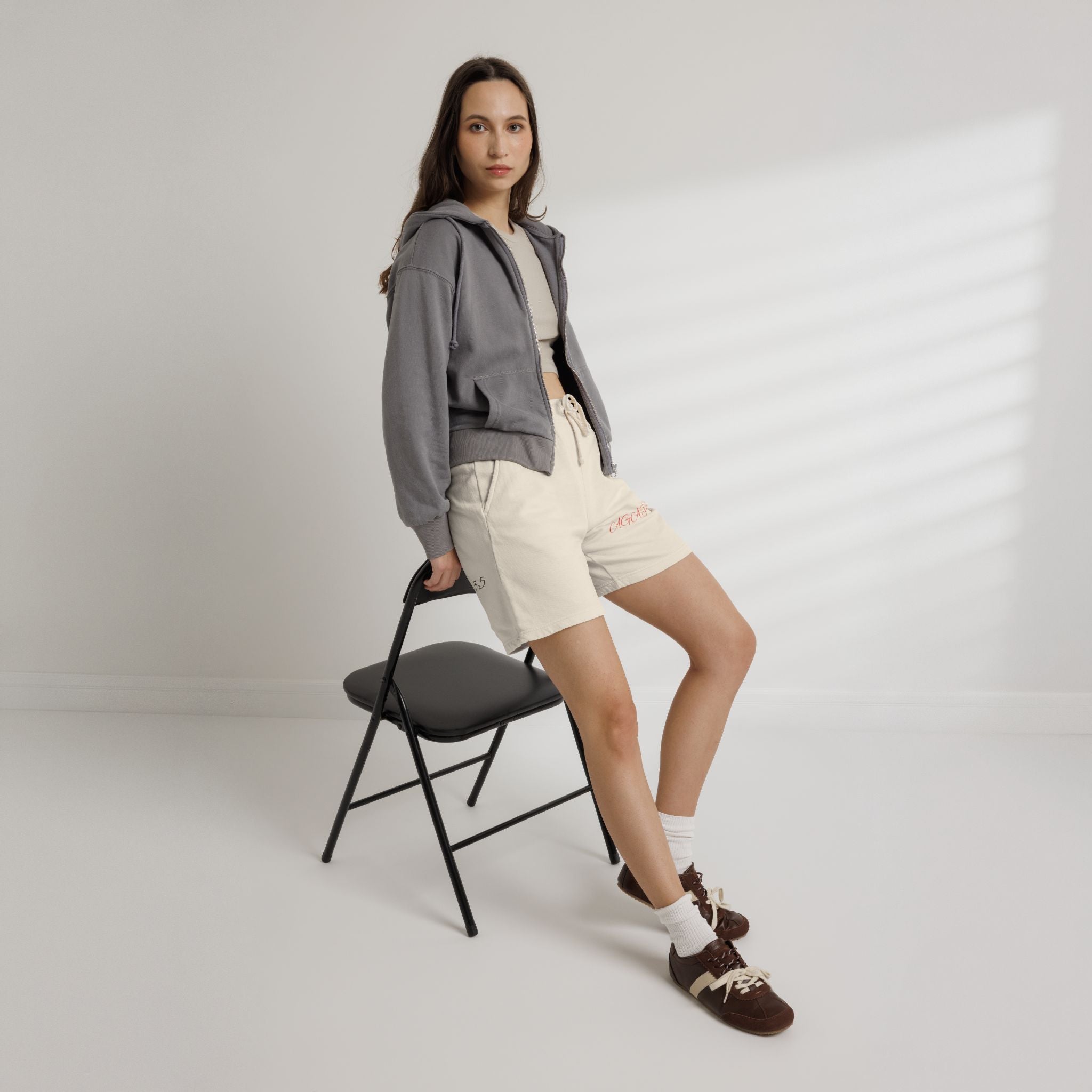 Agape & Grace Sweat Shorts | Minimalist Lounge Apparel