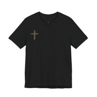 Jesus Portrait Graphic Tee | Minimalist Cross Christian T-Shirt