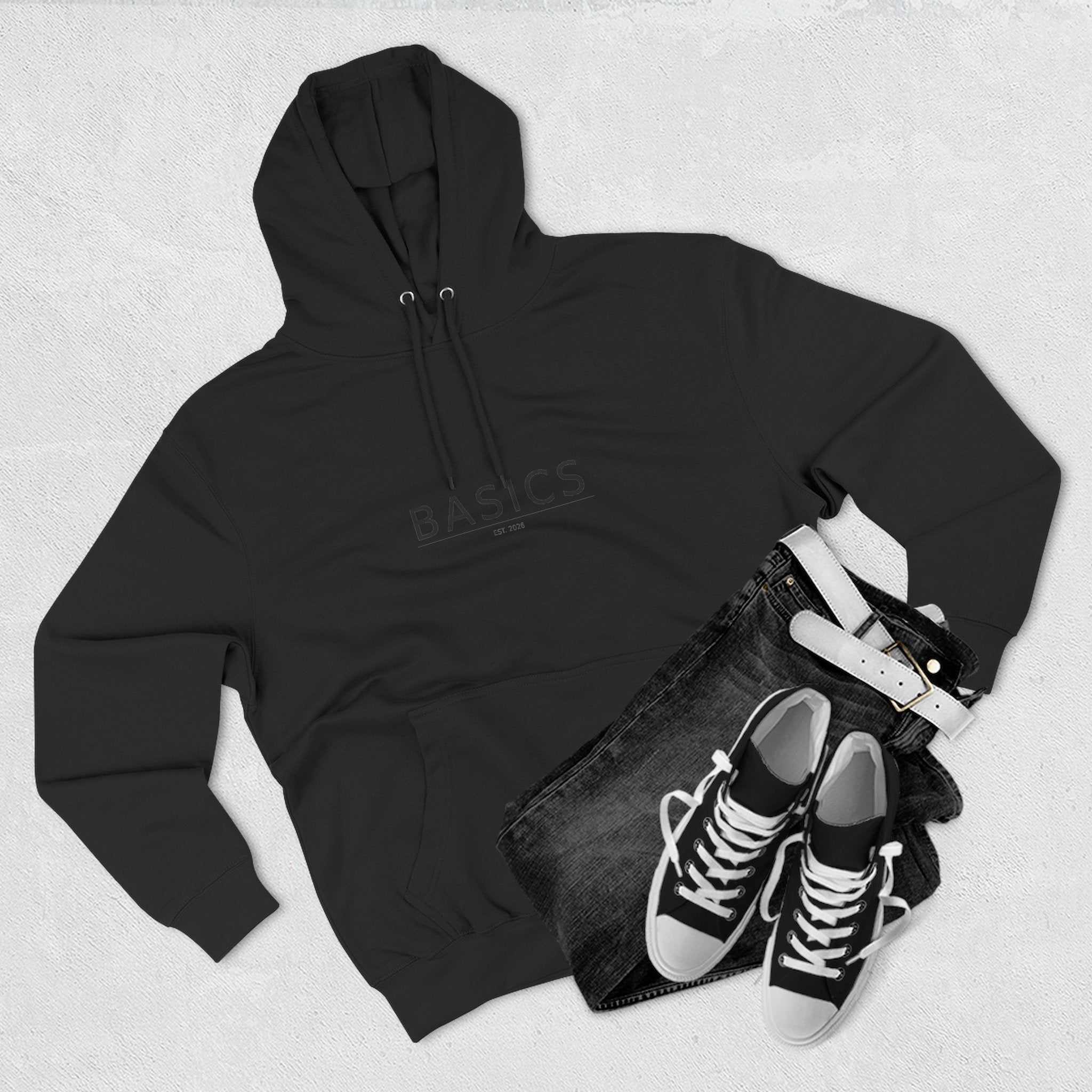 Basics Three-Panel Fleece Hoodie