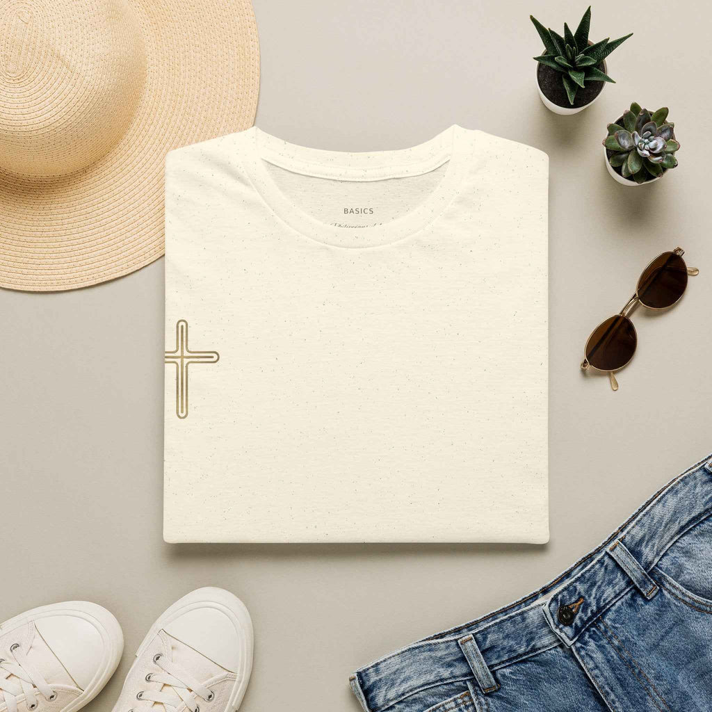 Minimalist Cross Streetwear T-Shirt | Premium Heavyweight Cotton