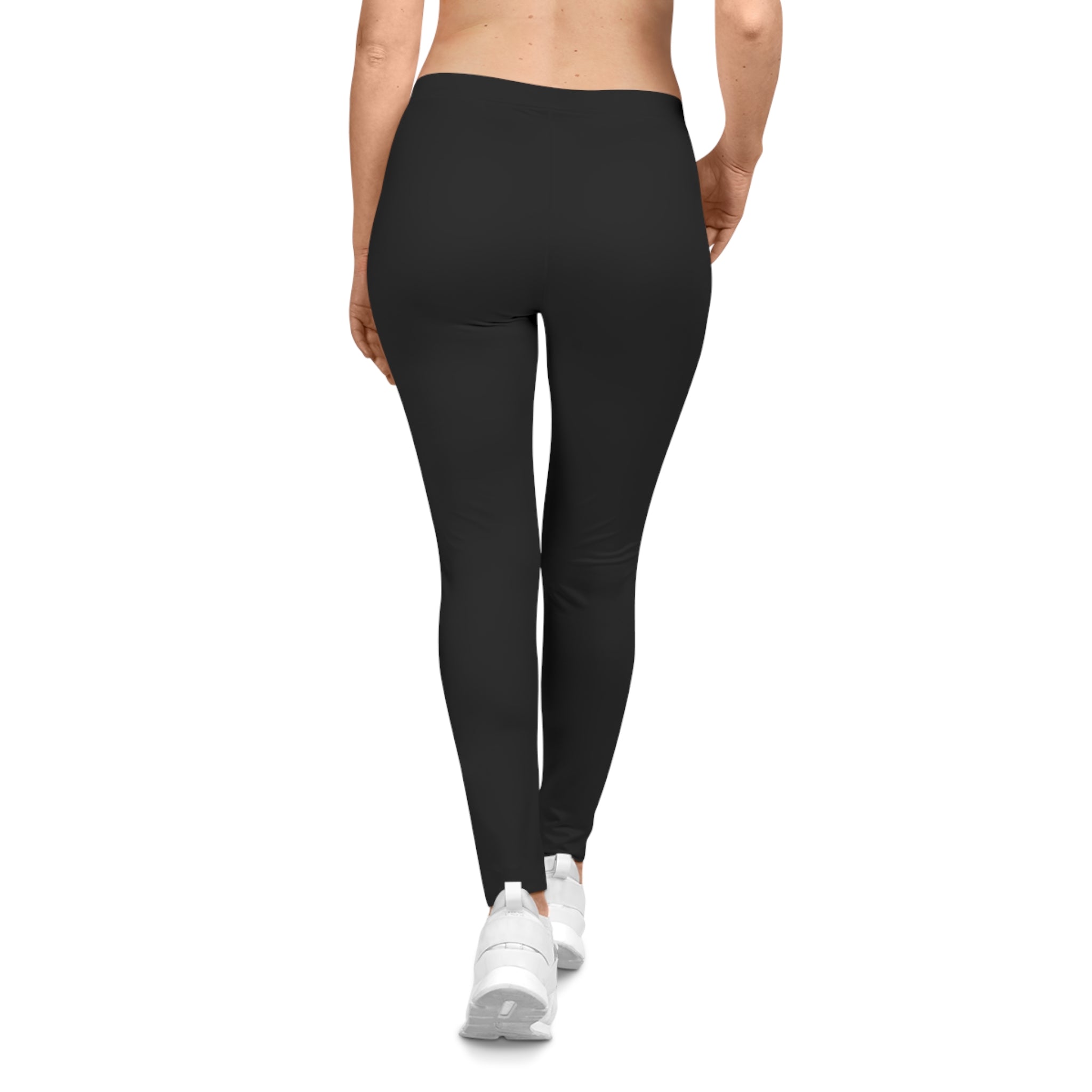 Black Everyday Women's Leggings — Comfortable All-Day Casual AOP
