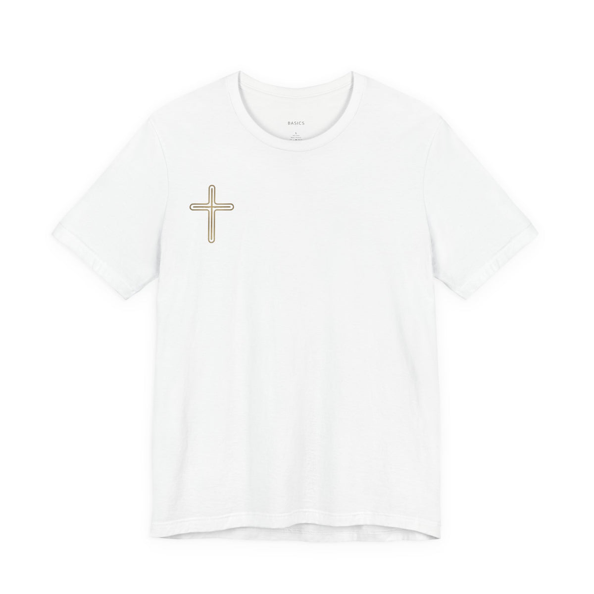 Jesus Portrait Graphic Tee | Minimalist Cross Christian T-Shirt