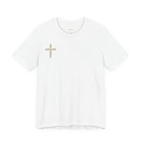 Jesus Portrait Graphic Tee | Minimalist Cross Christian T-Shirt